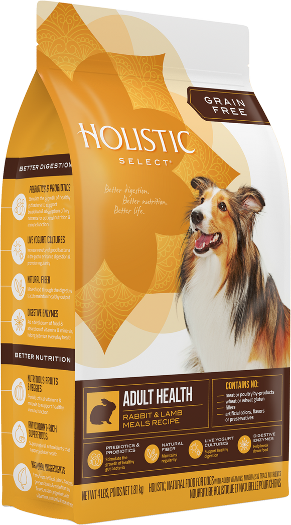 Holistic Select Grain Free Rabbit & Lamb Meal Dry Dog Food
