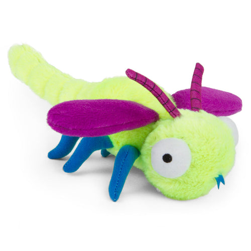 GoDog Dragonfly Chew Guard Squeaky Plush Dog Toy
