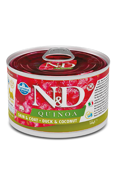 Farmina N&D Quinoa Dog Skin & Coat Duck & Coconut Recipe Mini Wet Dog Food