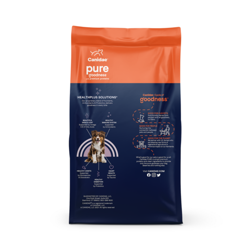 Canidae PURE with Wholesome Grains Limited Ingredient Dry Dog Food, Real Bison and Barley Recipe