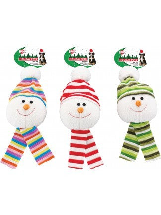 Ethical Pet SPOT Holiday Snowball With Scarf Dog Assorted Dog Toy