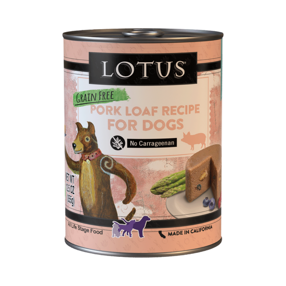 Lotus Grain Free Pork Loaf Recipe Dog Food