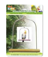 Penn Plax Wooden Cockatiel Swing