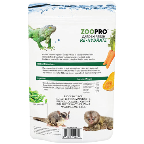 Exotic Nutrition ZooPro Garden Fresh Re-Hydrate