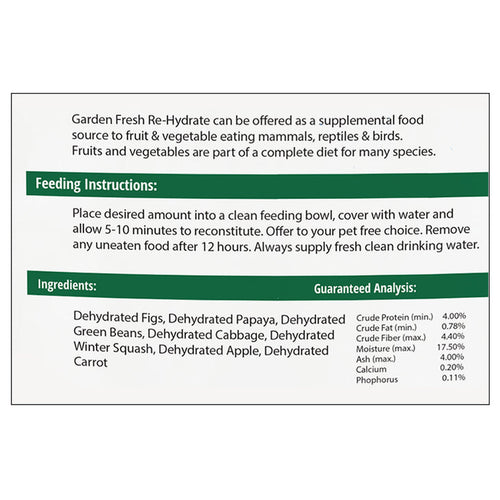 Exotic Nutrition ZooPro Garden Fresh Re-Hydrate