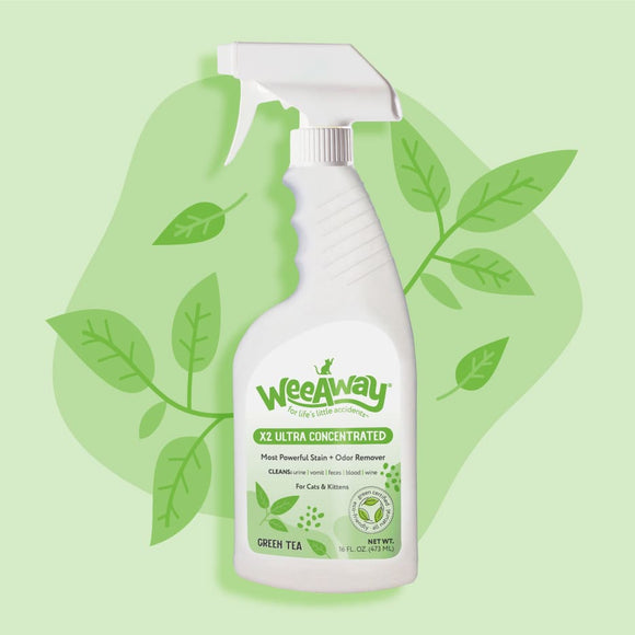 Wee Away X2 Stain & Odor for Cats & Kittens Green Tea Scent