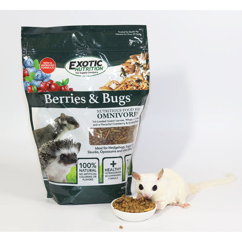 Exotic Nutrition Berries & Bugs Sugar Glider Food & Hedgehog Food