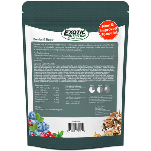 Exotic Nutrition Berries & Bugs Sugar Glider Food & Hedgehog Food