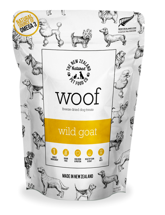 New Zealand Natural Pet Food Woof Wild Goat for Dogs