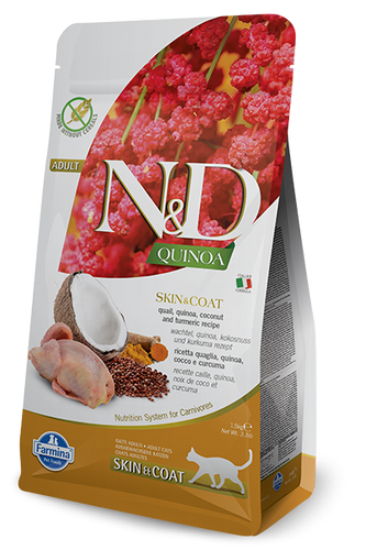 Farmina N&D Cat GF Quinoa Skin Coat Quail