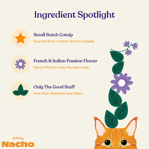 Made By Nacho Catnip & Passion Flower Blend Cat Treats