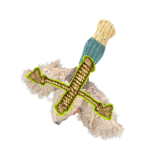 HuggleHounds X-Brace™ Drake Duck Dog Toy