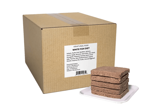 Steve's Real Food White Fish Recipe Frozen Raw Dog Food