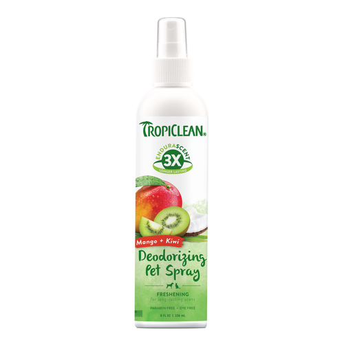 TropiClean EnduraScent Mango Kiwi Pet Deodorizing Spray