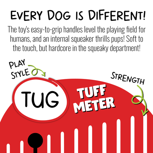 Jolly Pets Tug-a-Mals Cow Dog Toy