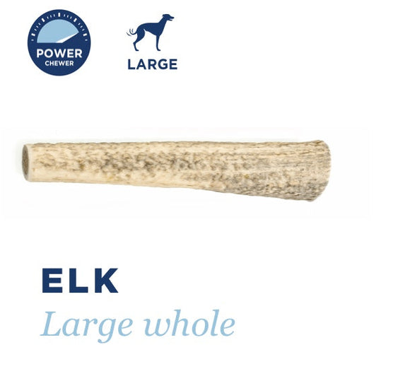 Barkworthies Select Elk Antler All Natural Chewable Pet Dog Chew Treat Large